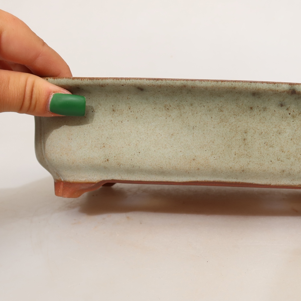 Keramische schaal  24 x 17 x 6 cm, kleur: beige