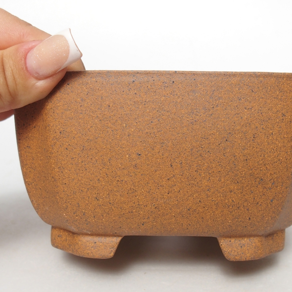 Kom 13 x 13 x 7 cm bruin