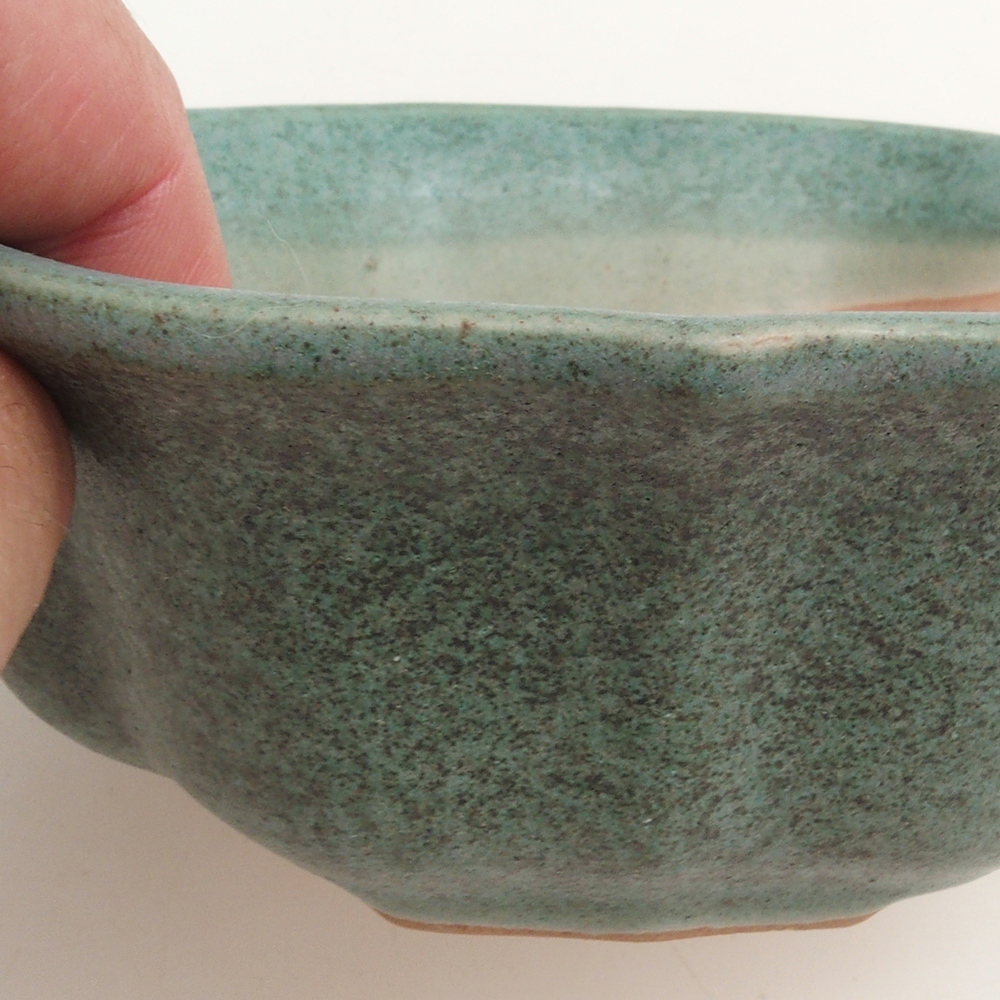 Bonsai kom H06 - 14,5 x 14,5 x 5 cm - groen