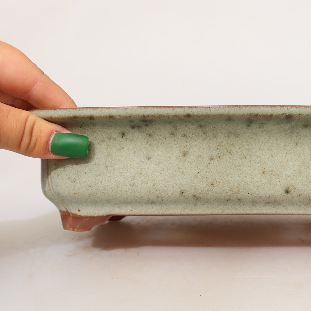 Keramische schaal  24 x 17 x 6 cm, kleur: beige