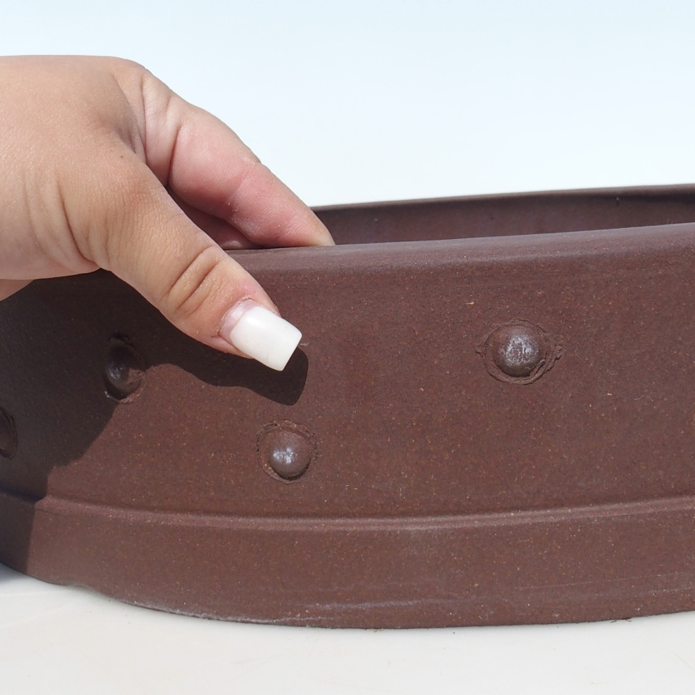 Bonsaischaal 41,5 x 41,5 x 9,5 cm - bruin