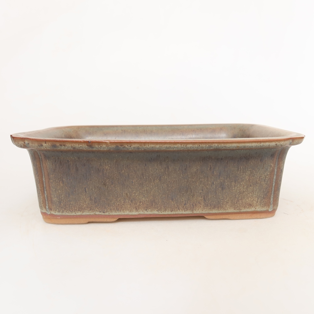 Keramische schaal  20 x 15,5 x 5,5 cm, kleur bruin
