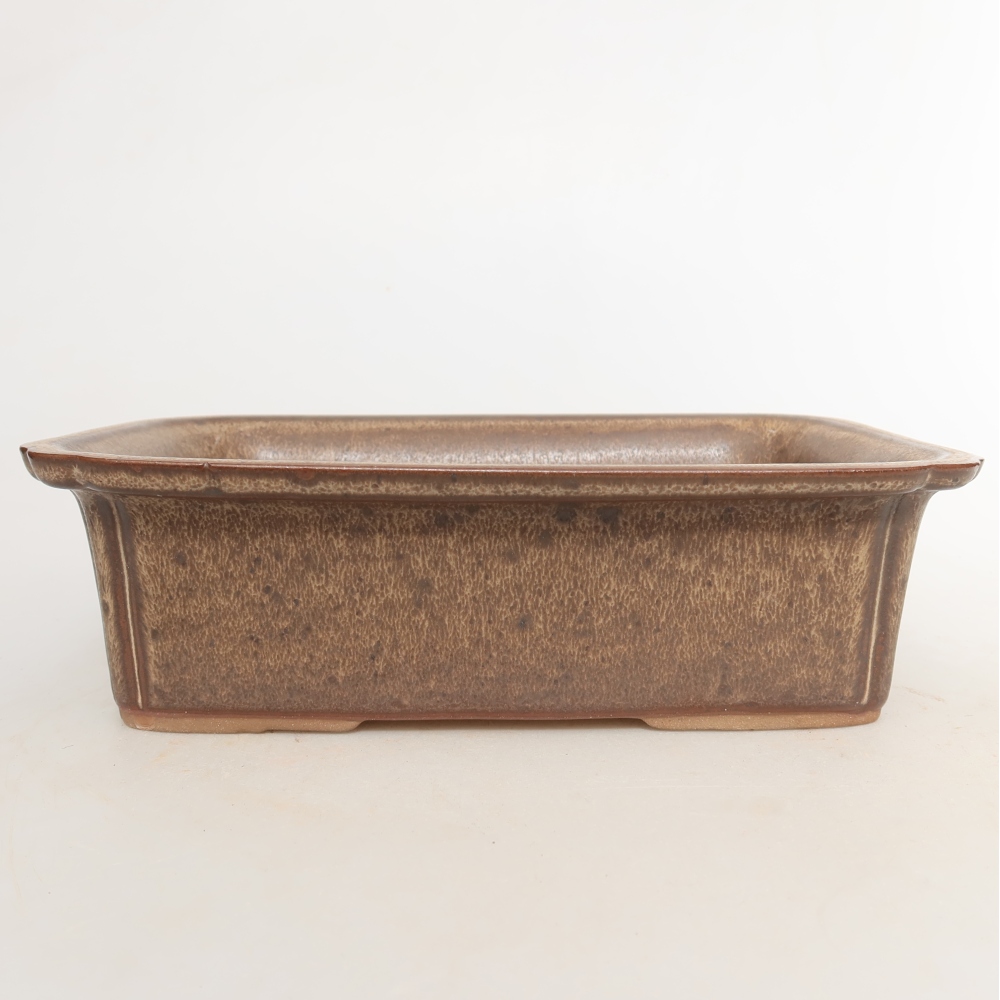 Keramische schaal  20 x 15,5 x 5,5 cm, kleur bruin