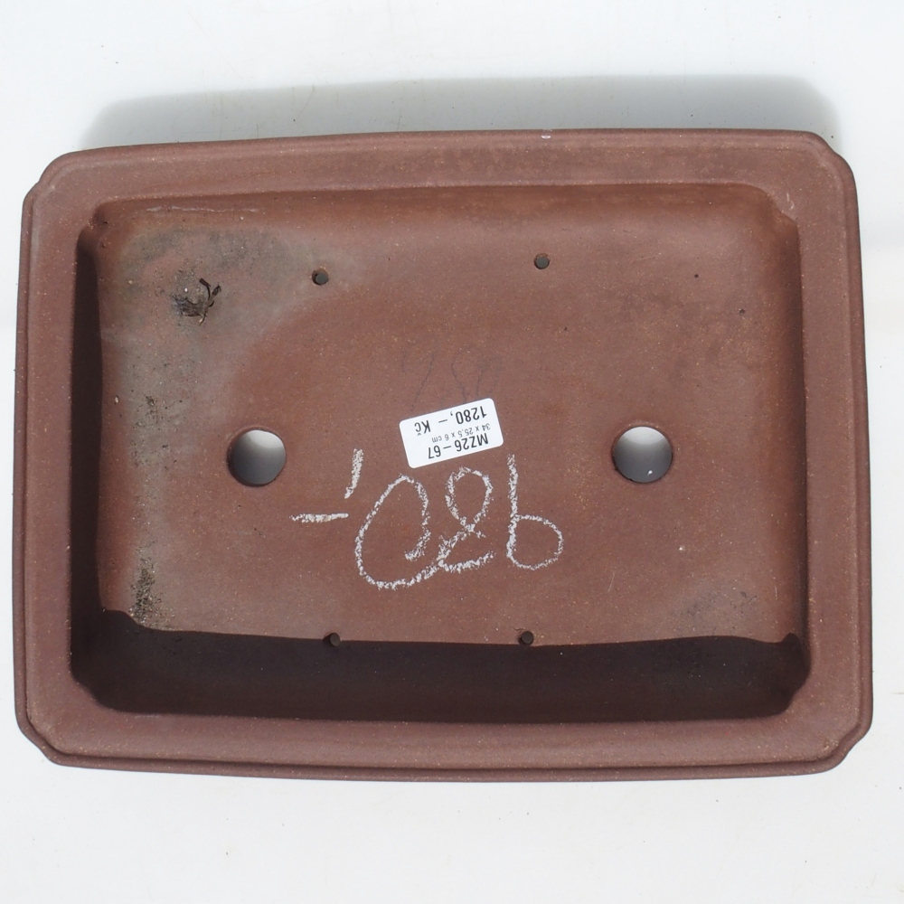 Bonsaischaal 34 x 25,5 x 6 cm - bruin