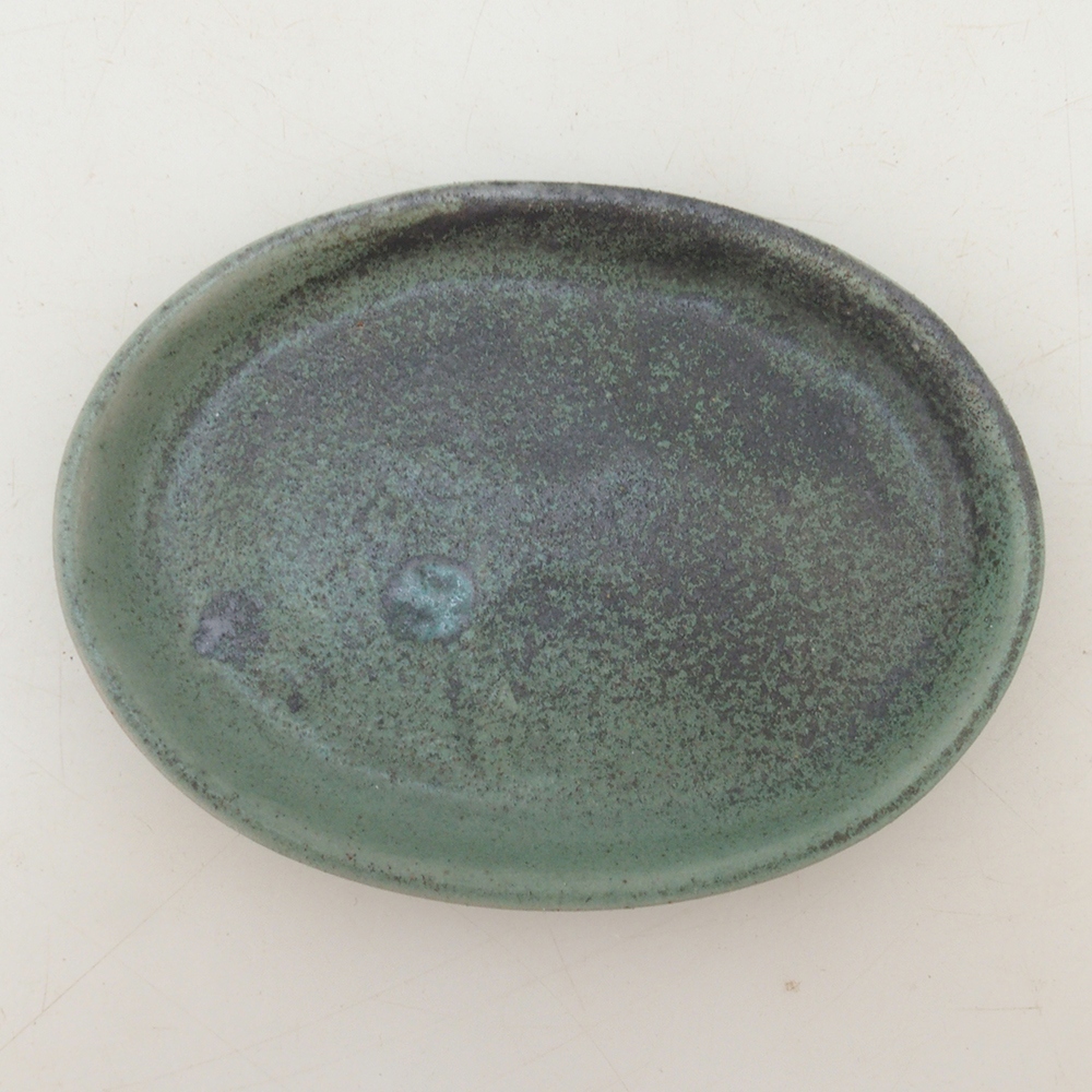 Keramisch schoteltje H04 - 10,5 x 8 x 1 cm - groen