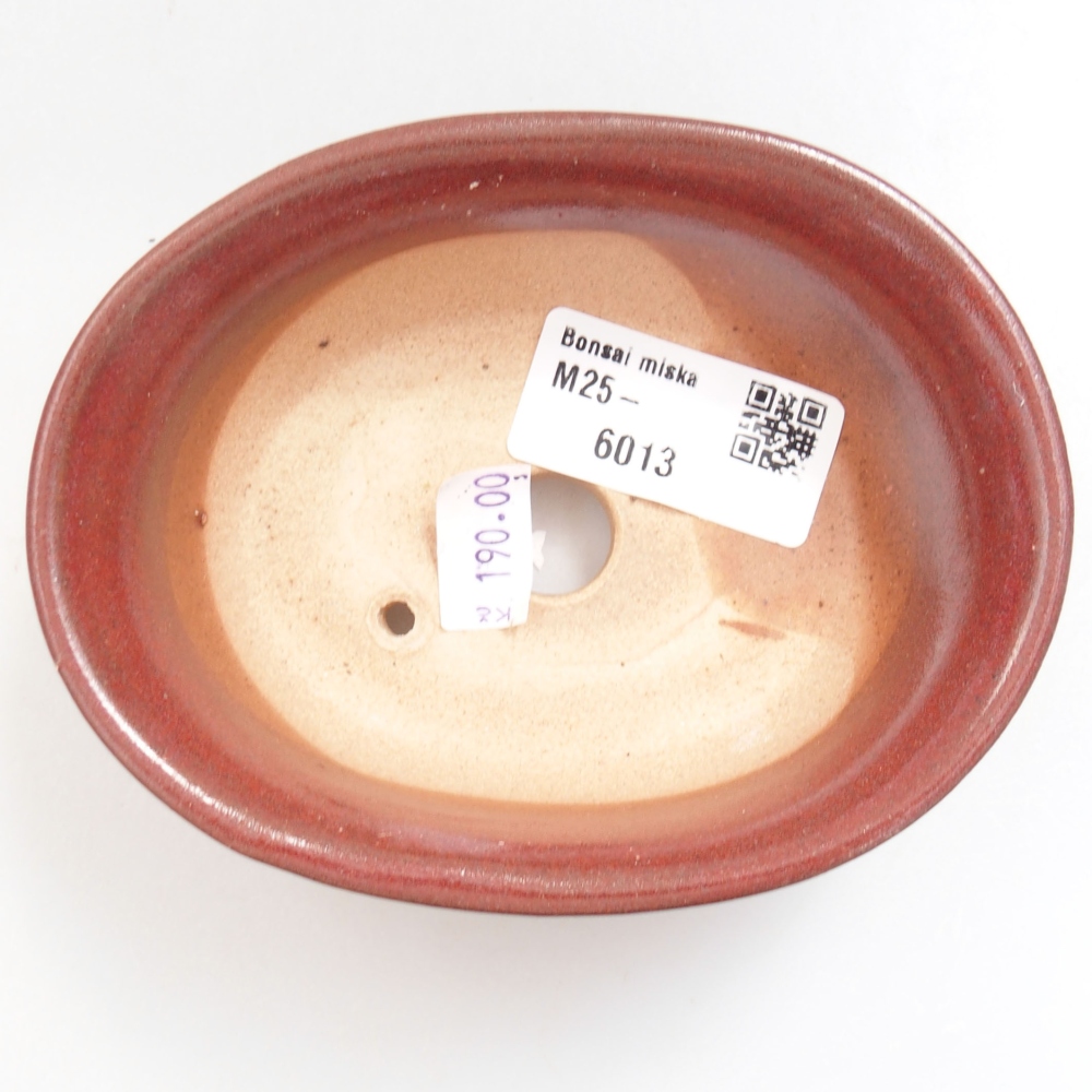 Bonsaischaal van keramiek 22 x 17 x 5 cm, groen