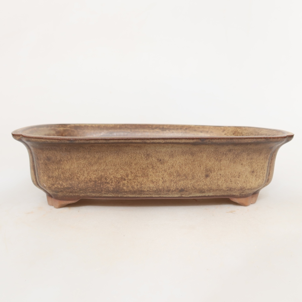 Keramische schaal  24 x 17 x 6 cm, kleur bruin