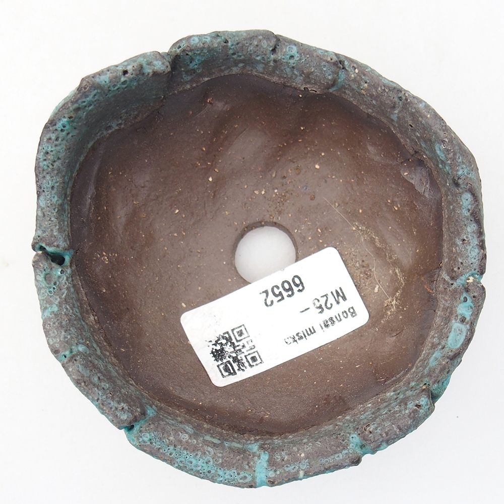 Keramische schelp 9 x 9 x 5 cm , kleur blauw