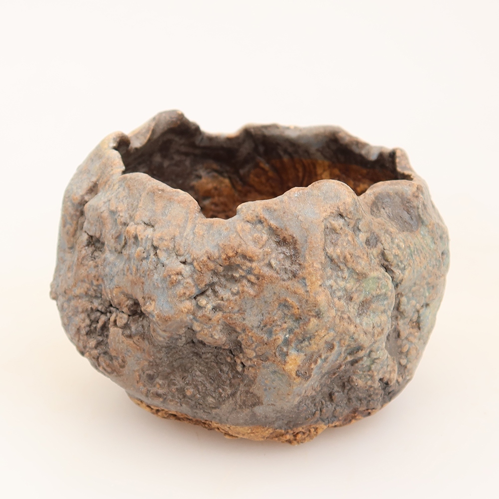 Keramische schaal  5,5 x 5,5 x 6 cm , kleur: blauw