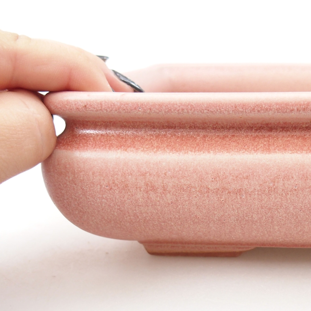 Bonsaischaal van keramiek 22 x 17 x 5 cm, groen