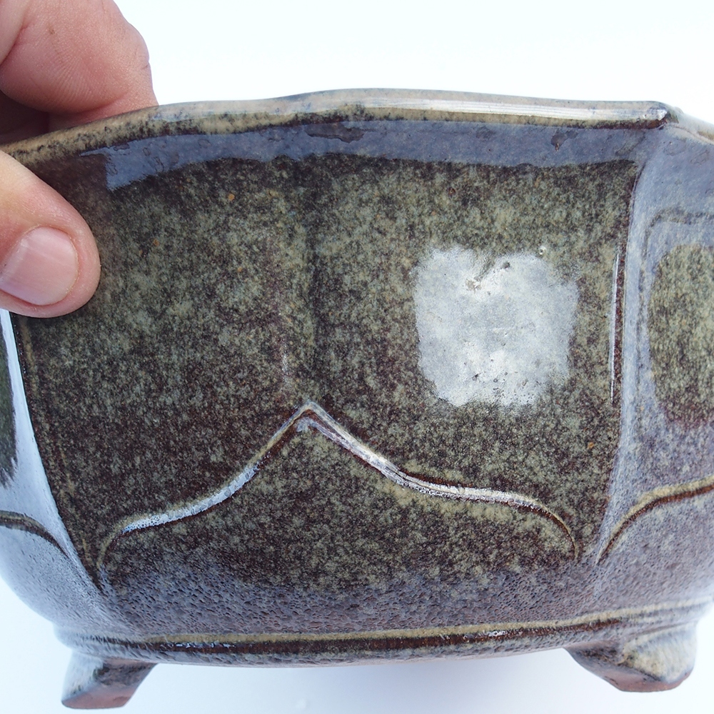 Kom 25 x 25 x 10 cm grijs