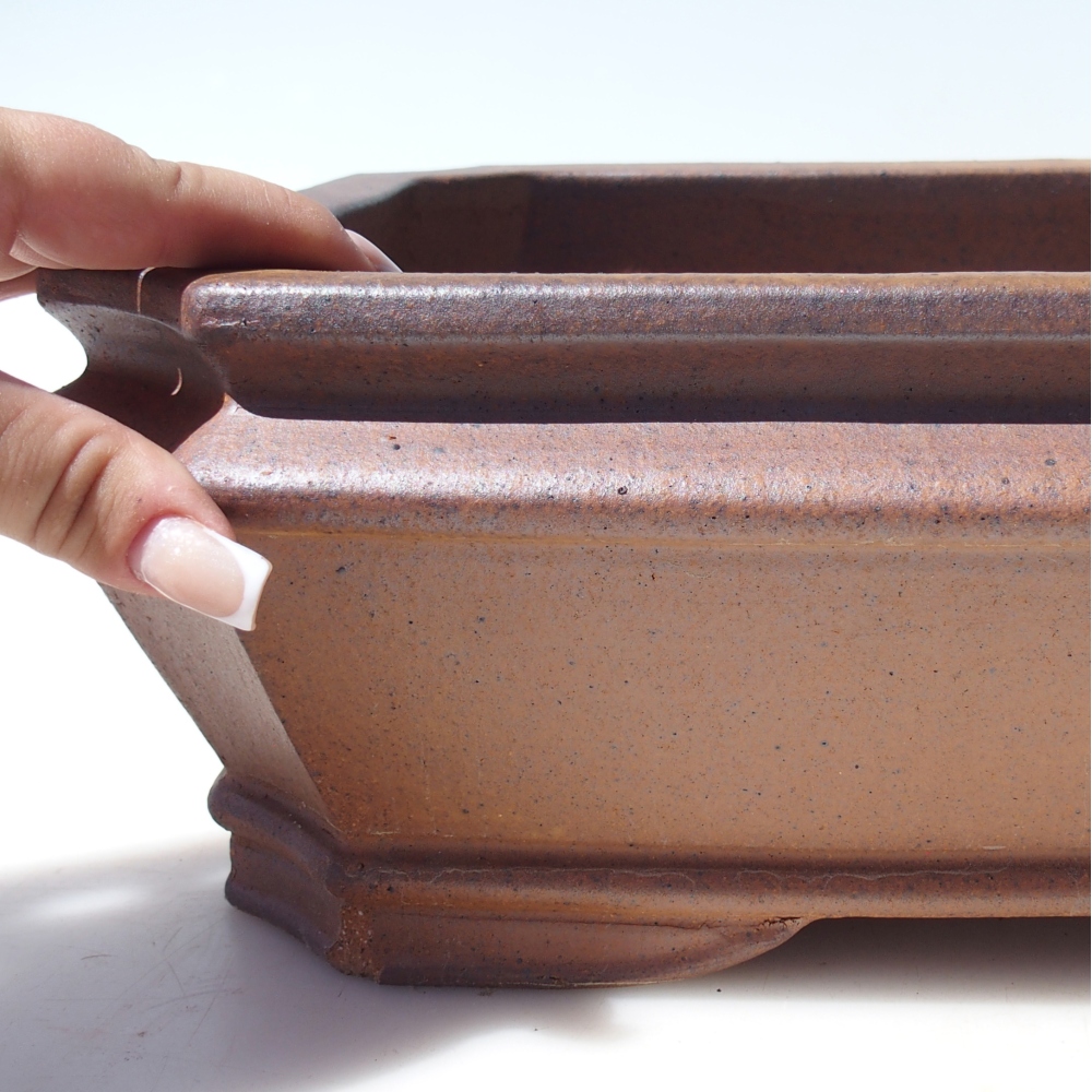Schaal 41,5 x 29 x 12 cm bruin - UITSLUITEND PERSOONLIJK AFHALEN OF PALLETVERVOER