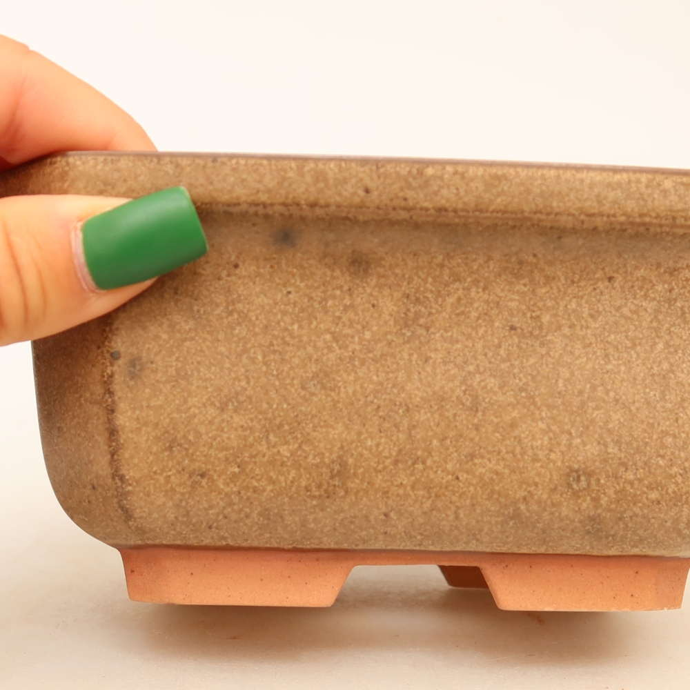 Keramische schaal  15 x 12 x 7 cm, kleur bruin