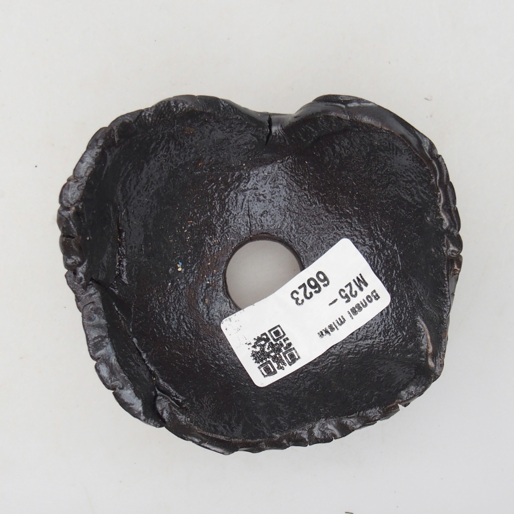 Keramische schaal 8,5 x 8 x 5 cm , kleur zwart