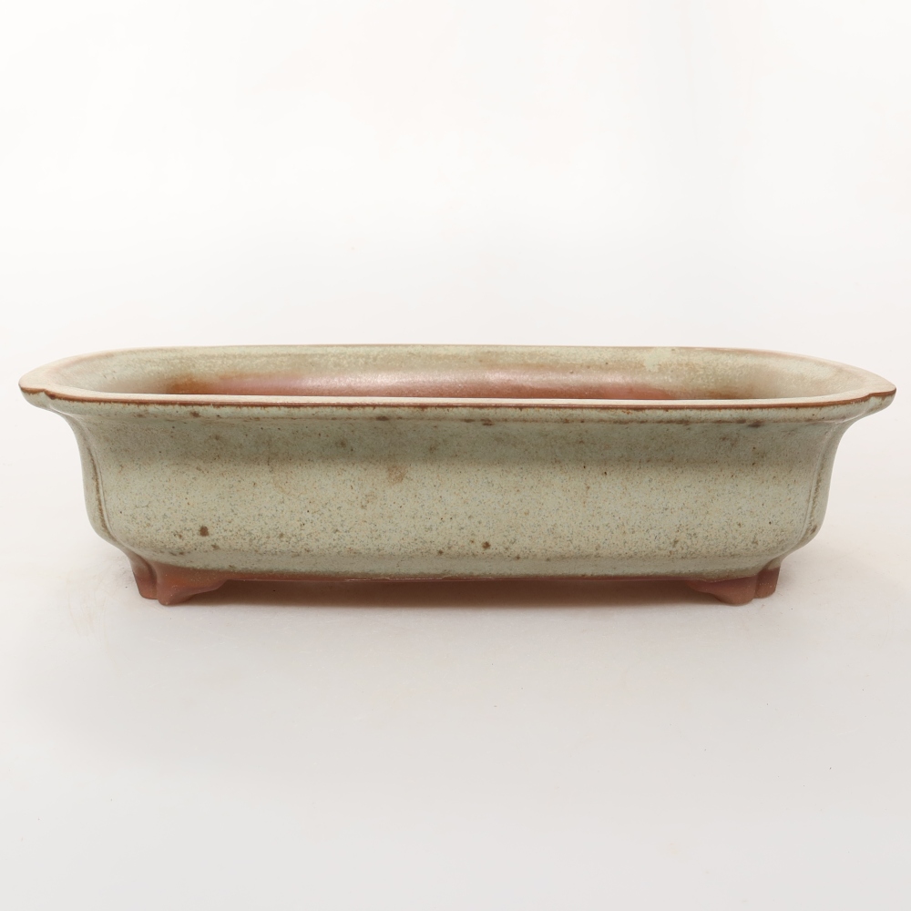 Keramische schaal  24,5 x 17,5 x 6 cm , kleur: beige