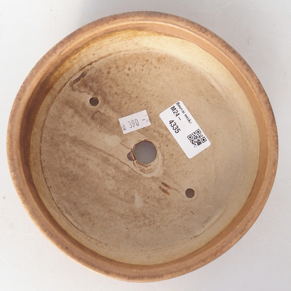 Bonsaischaal van keramiek 18 x 18 x 5 cm, roze