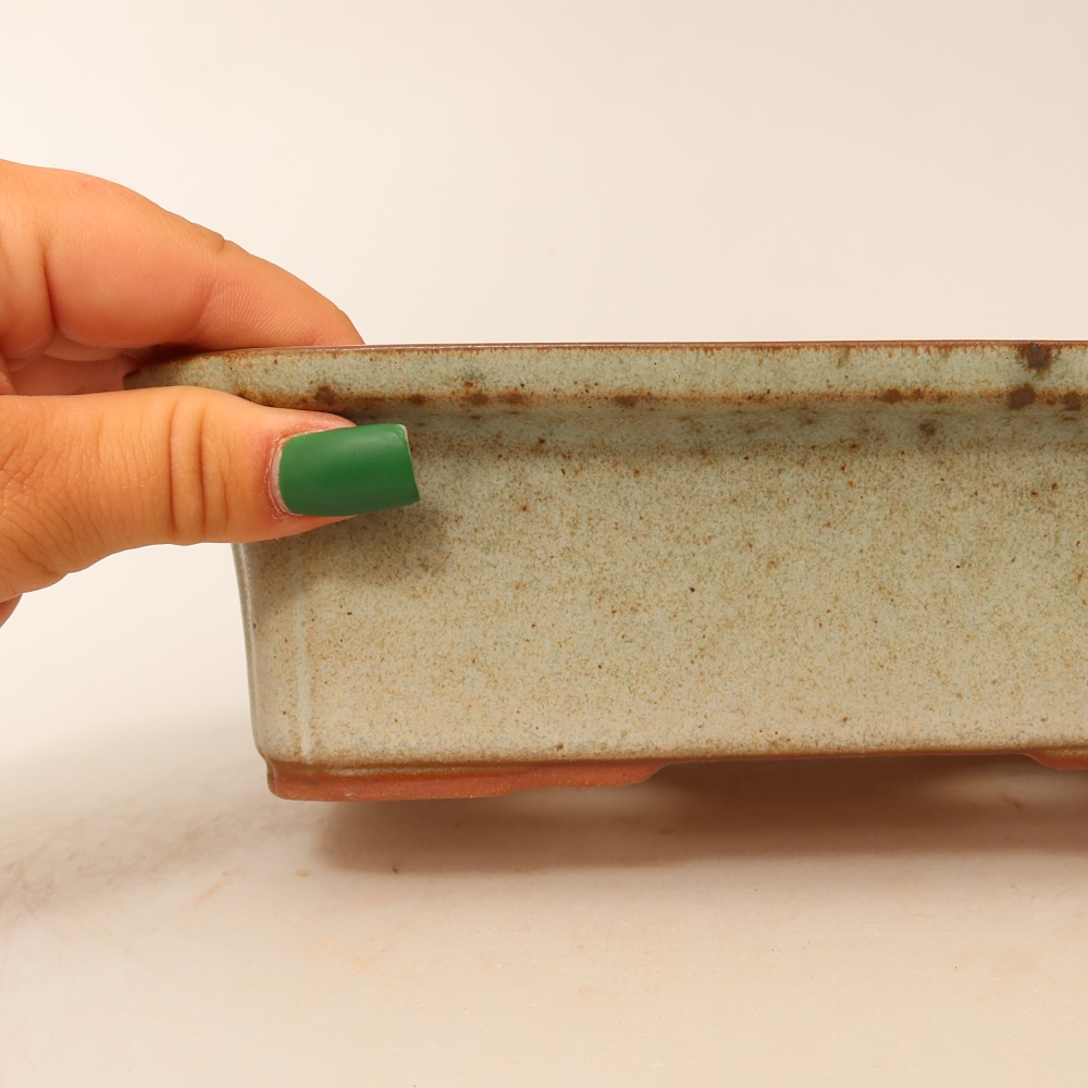 Keramische schaal  20 x 15,5 x 5,5 cm, kleur: beige