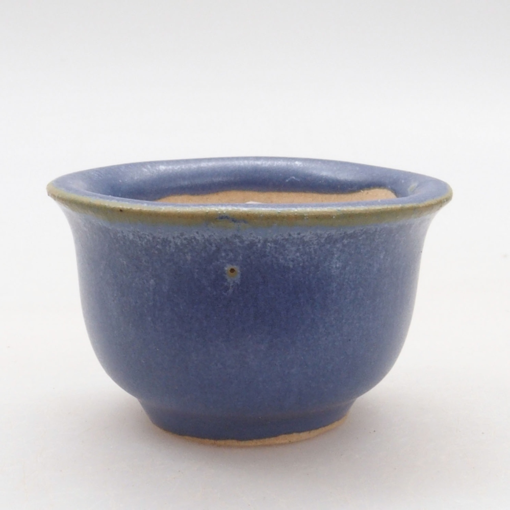 Mini bonsaischaal 4,5 x 4,5 x 3 cm, kleur blauw