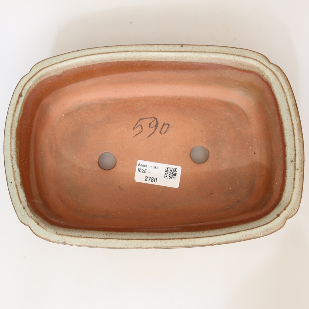 Keramische schaal  24 x 17 x 6 cm, kleur: beige