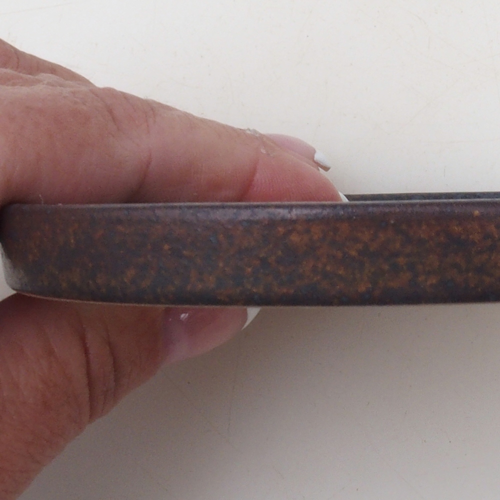 Ronde Bonsai Console D6-S - 10 x 10 x 1 cm - bruin