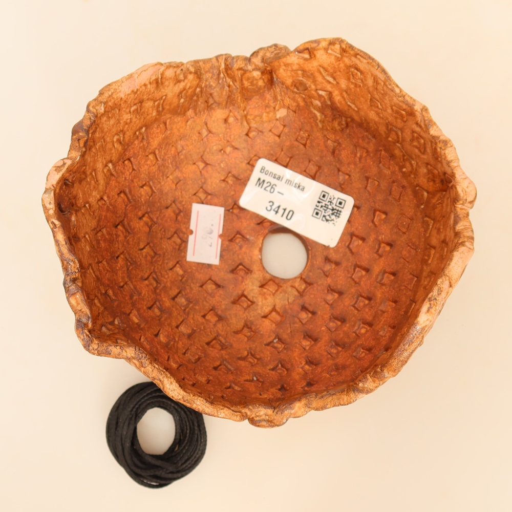 Keramische schaal voor Kokedama, 12,5 x 12,5 x 8 cm, kleur: roze