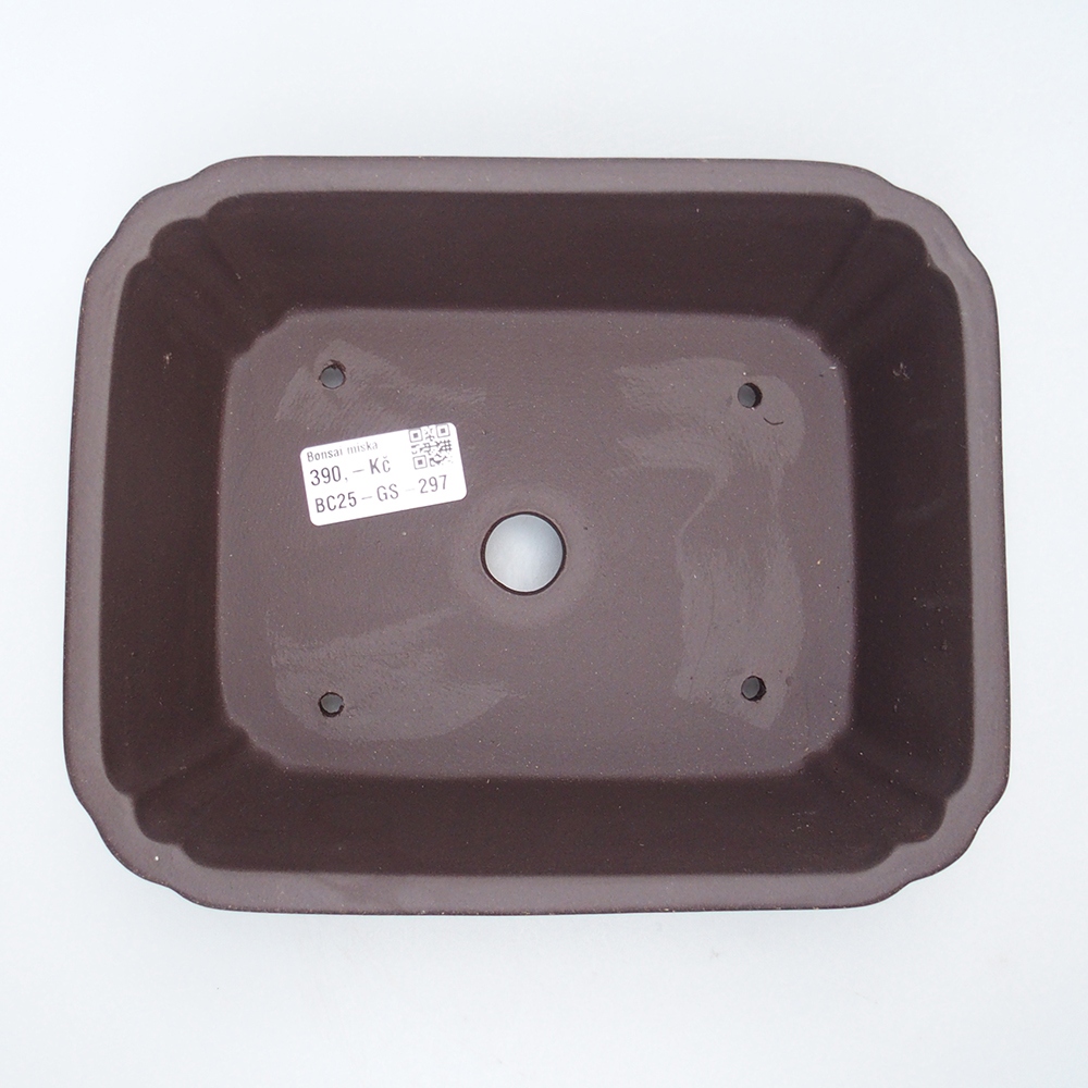 Kom 21 x 18 x 6,5 cm bruin