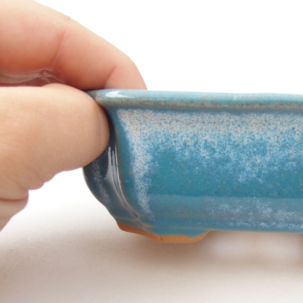 Bonsaischaal van keramiek 22 x 17 x 5 cm, groen