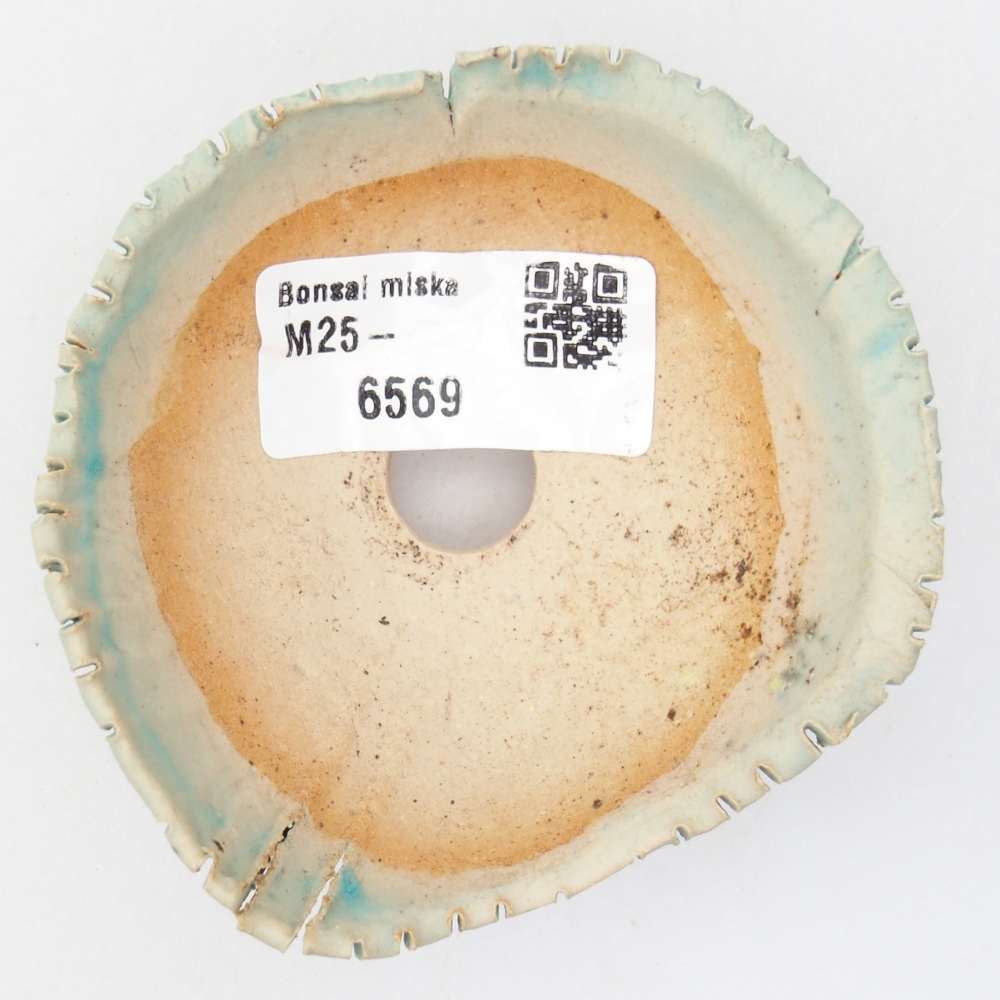 Keramisch Schelp 7,5 x 8 x 4 cm , kleur blauw