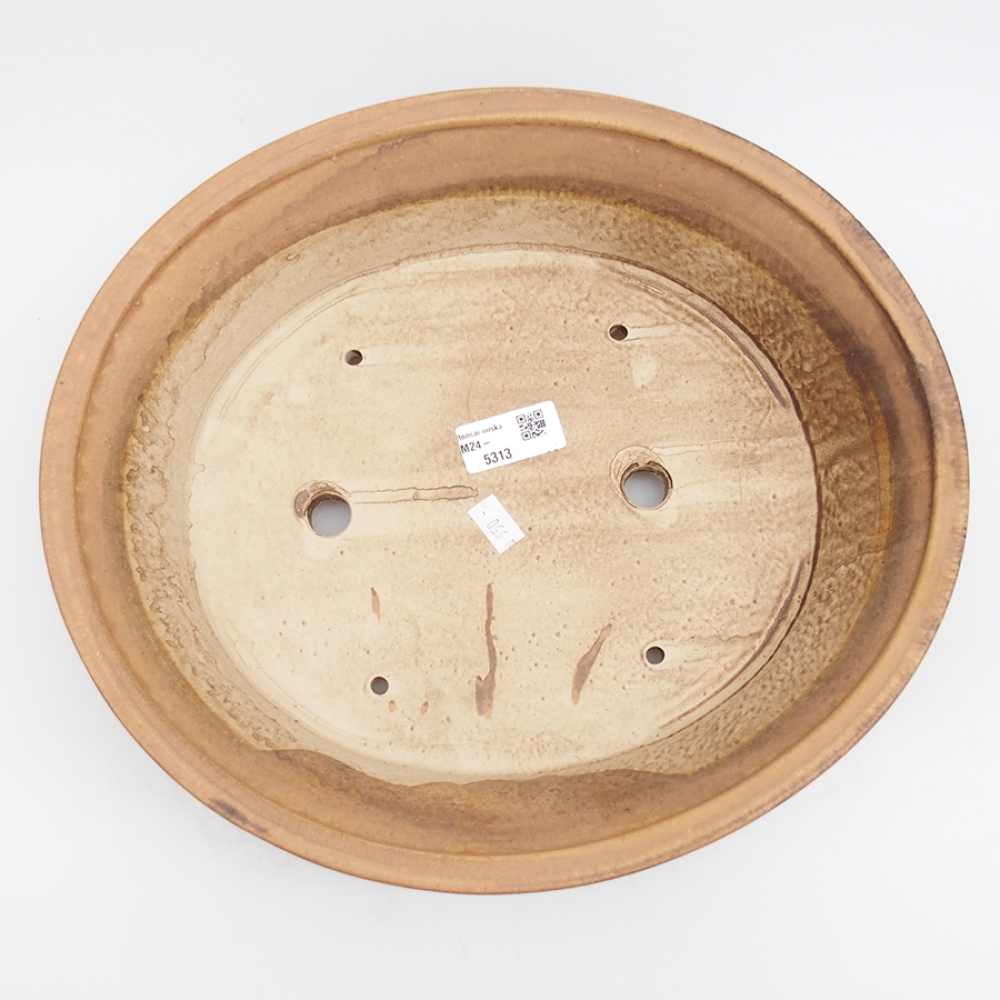 Bonsaischaal van keramiek 32 x 29 x 7 cm, roze