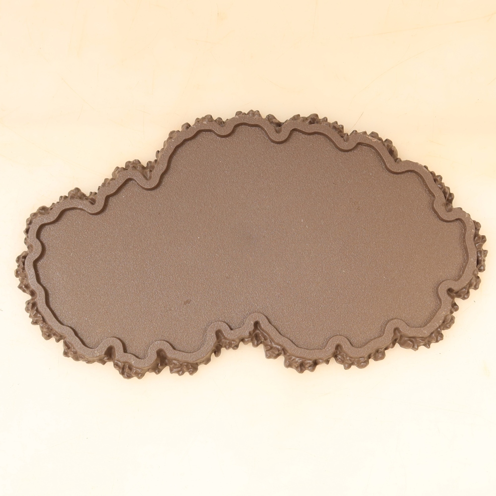 Kunststof voetstuk voor bonsai 22,5 x 12 x 1 cm, kleur bruin
