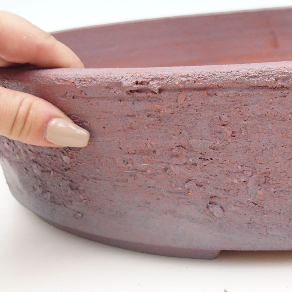 Bonsaischaal 44 x 37 x 9 cm , metaalkleur - UITSLUITEND PERSOONLIJKE AFHANG of transport per pallet