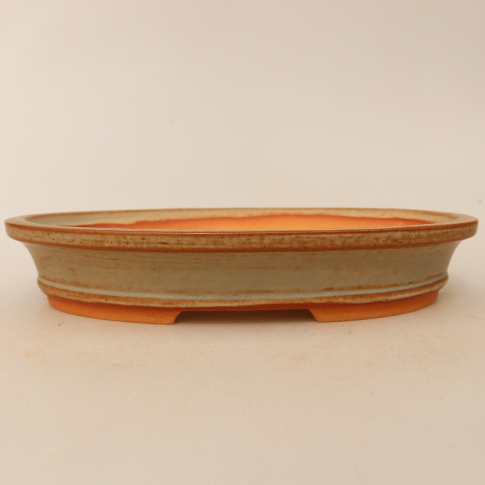 Keramische schaal  21 x 14,5 x 3,5 cm, kleur: beige