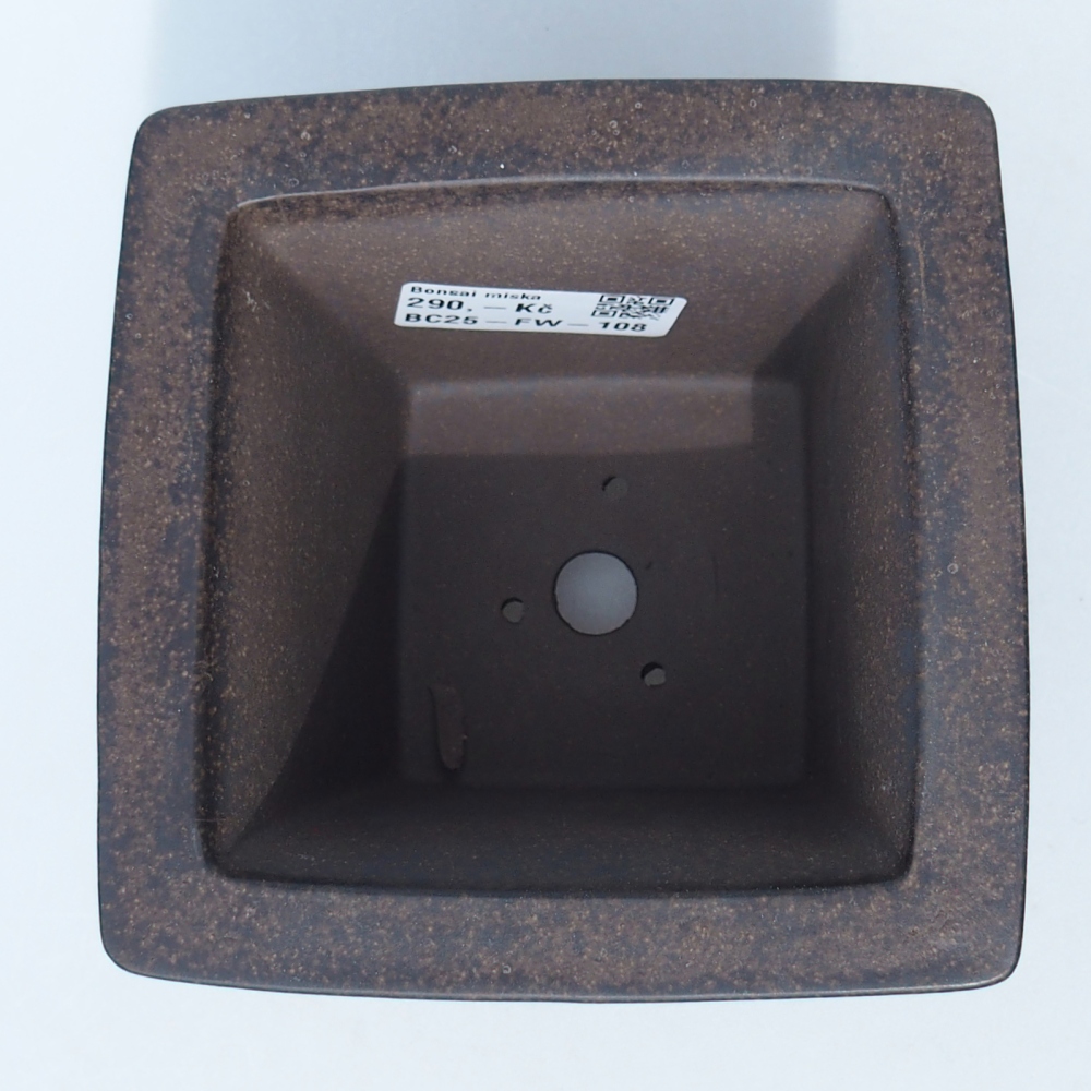 Schaal 11,5 x 11,5 x 9 cm bruin oker
