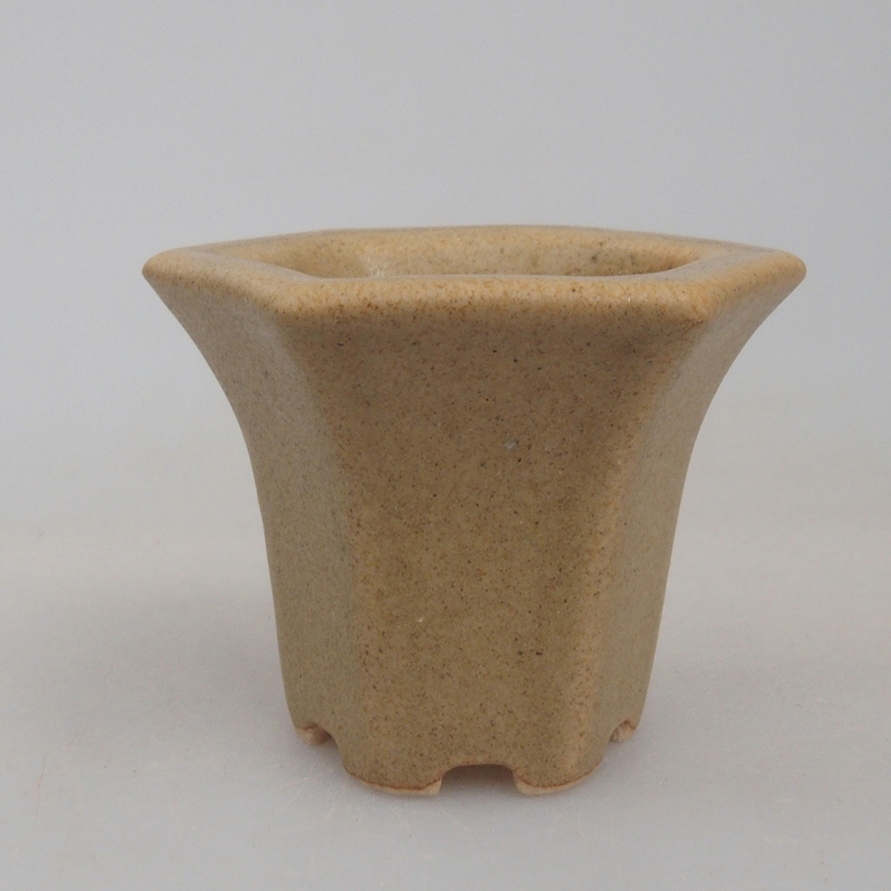 Mini bonsaischaal 4 x 3,5 x 3 cm, bruin