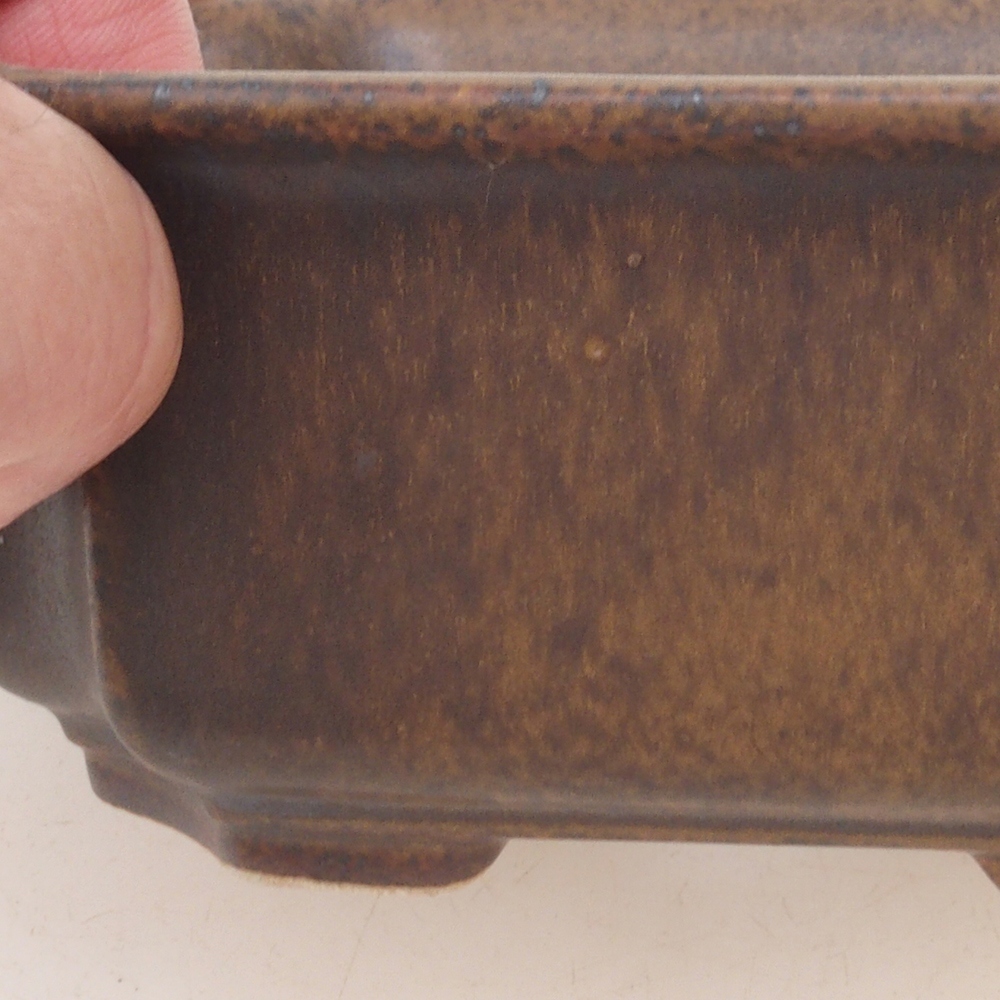 Bonsaischaal H01 - 12 x 9 x 5 cm - bruin