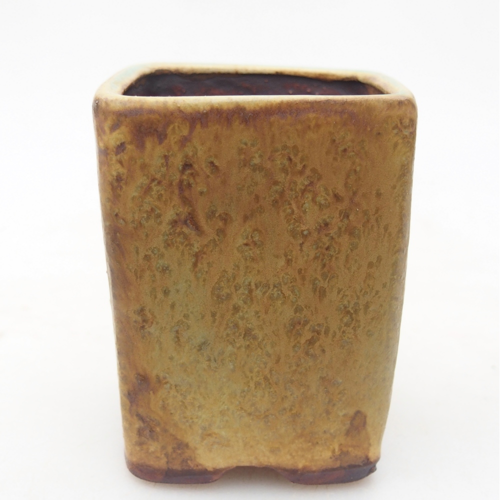 Bonsaischaal van keramiek 5 x 5 x 6,5 cm, groen