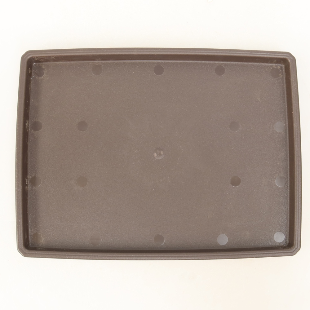 Bonsai-schaal van PP-2-kunststof - 20 x 15 x 1,2 cm, kleur: bruin