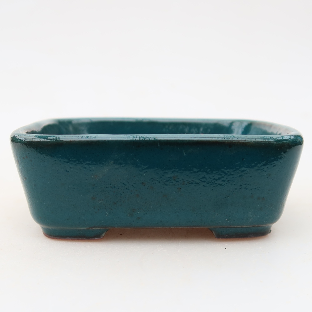 Keramische bonsaipot 10 x 8 x 3,5 cm, kleur groen