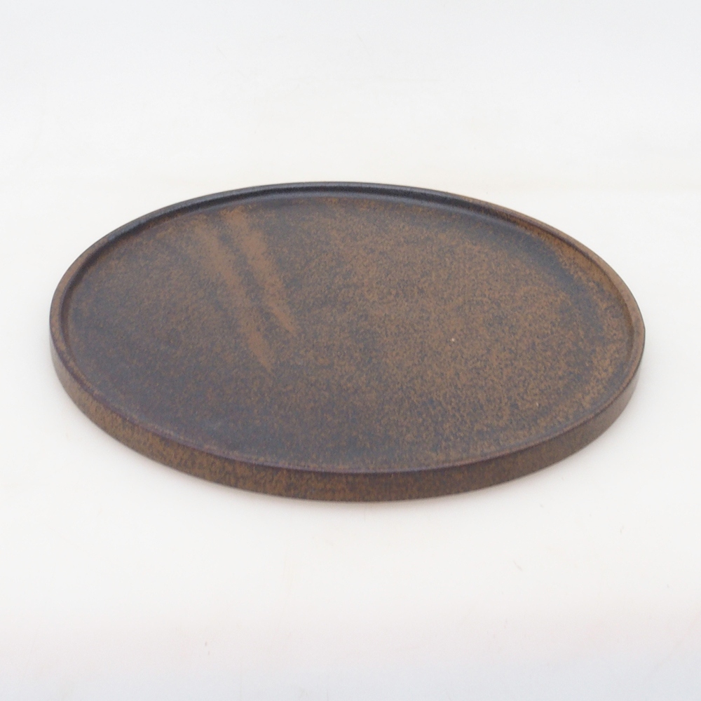 Ronde Bonsai Console D7-S - 16 x 16 x 1 cm - bruin