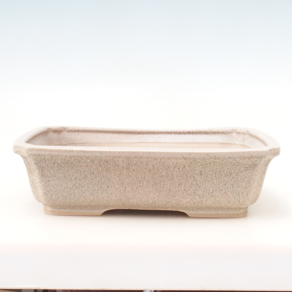 Bonsai kom + schotel H07 - 30 x 20,5 x 8 cm - beige