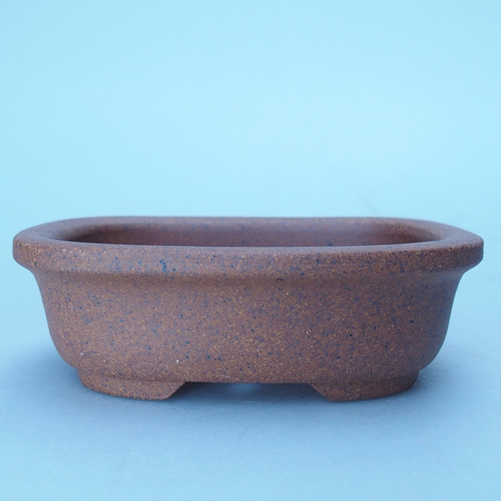 Schaal 9 x 7 x 3 cm bruin