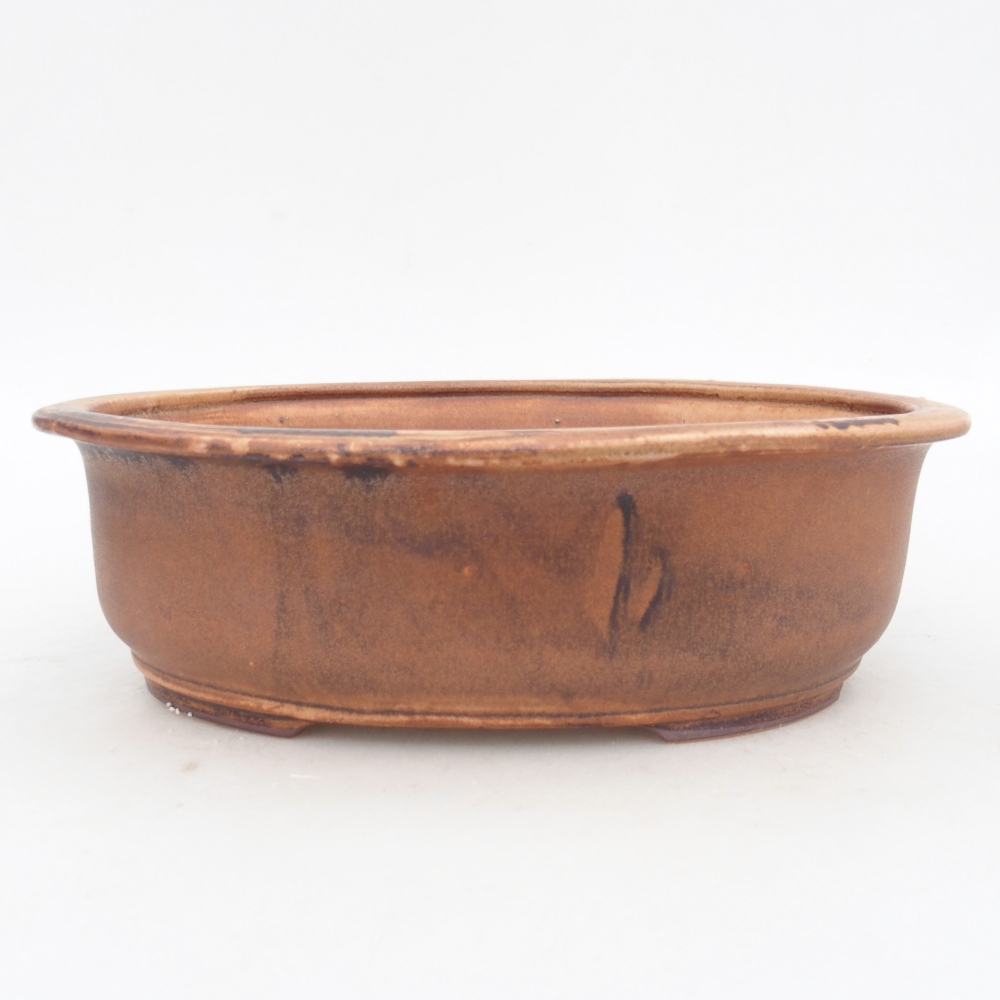 Bonsaischaal van keramiek 23 x 19 x 7 cm, roze