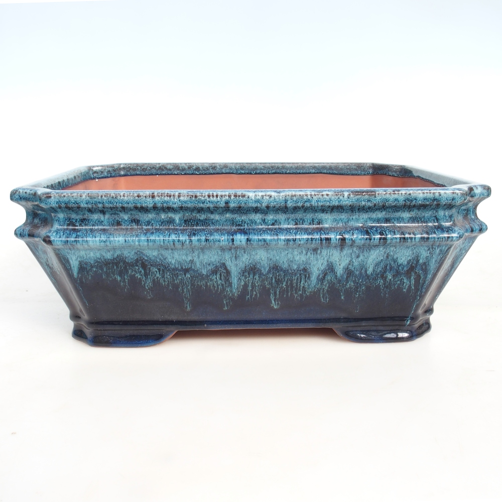 Kom 36,5 x 26 x 12,5 cm blauw-wit