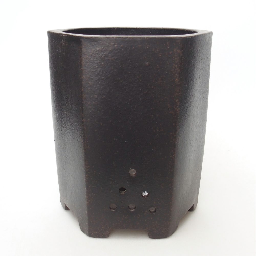 Kom 14,5 x 13 x 16,5 cm bruin oker