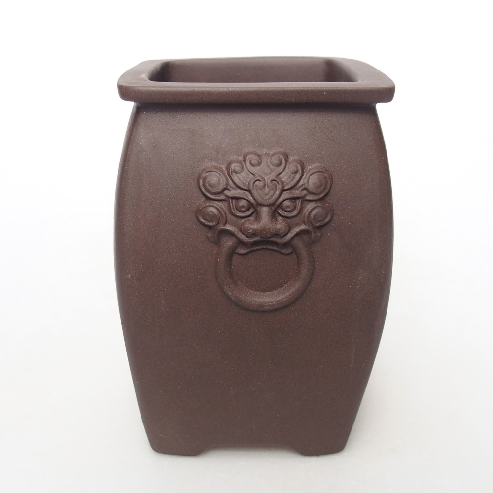 Kom 8 x 8 x 12 cm bruin