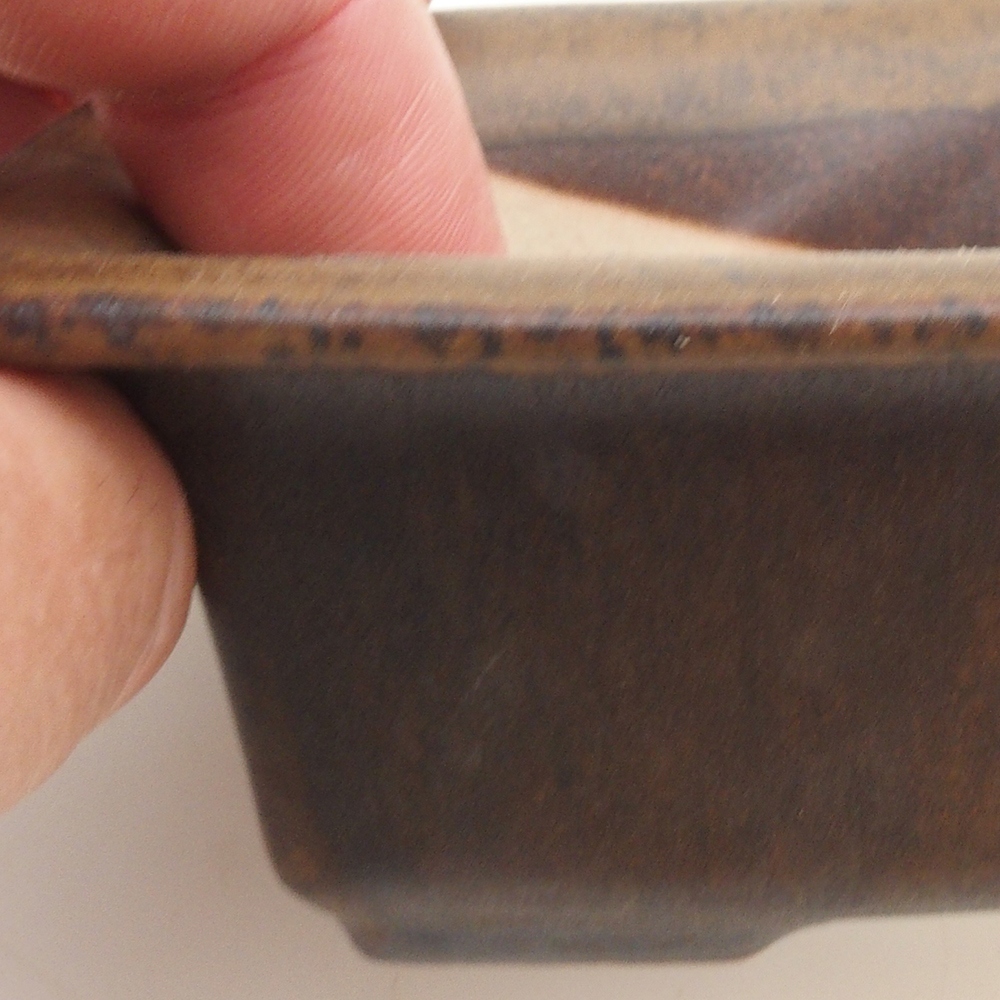 Bonsaischaal H11 - 11,5 x 10 x 4 cm - bruin