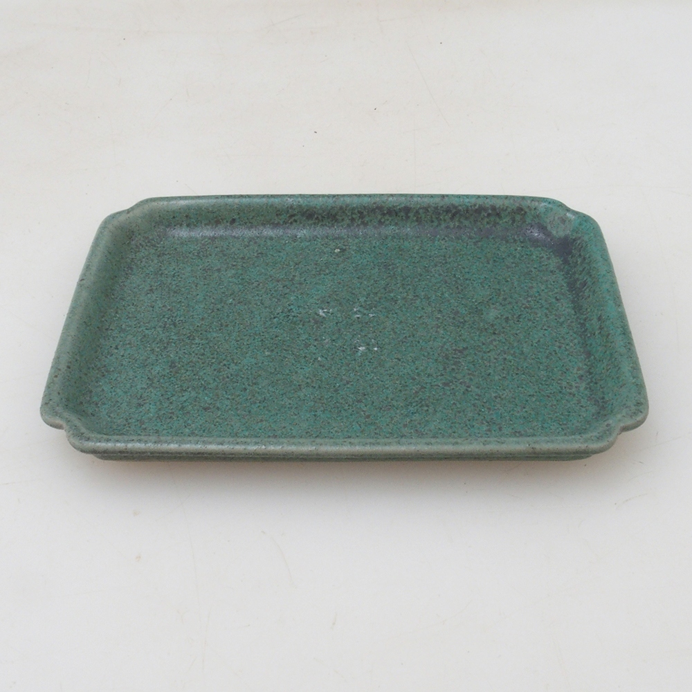 Bonsai schotel rechthoek D5-S - 11,5 x 8,5 x 1 cm - groen