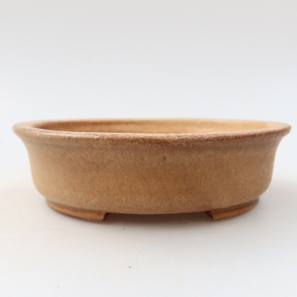 Keramische bonsaischaal 12,5 x 11,5 x 3,5 cm, kleur roze