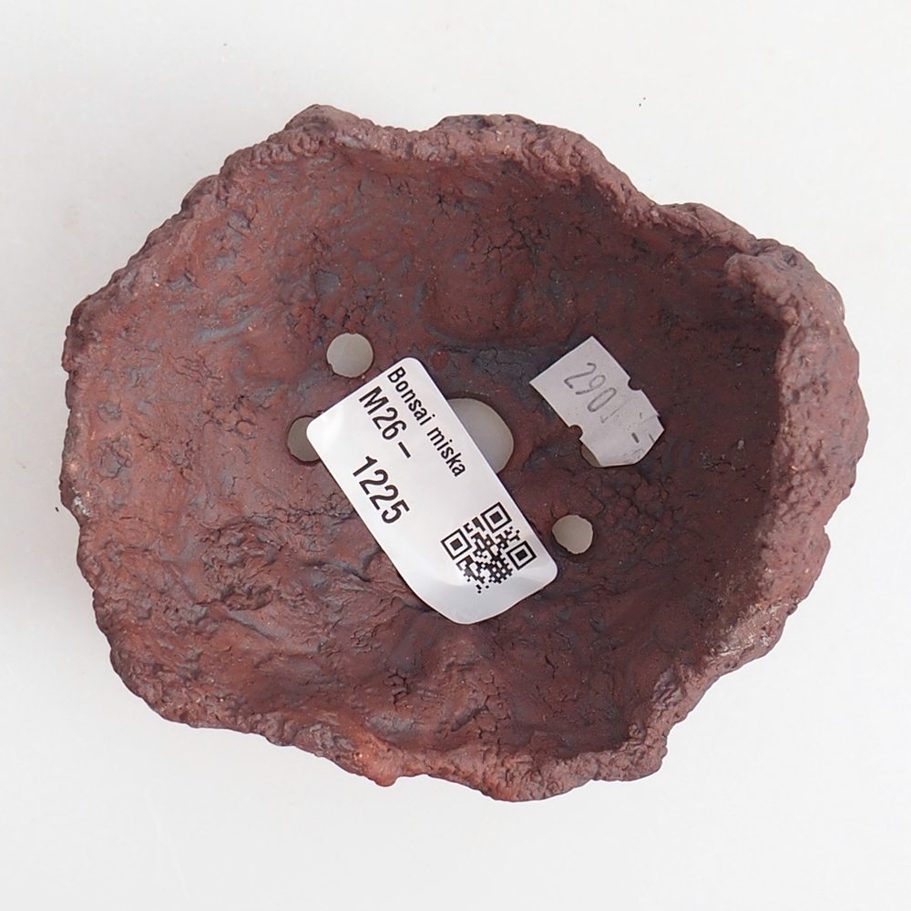 Keramisch Schelp 9 x 7,5 x 9 cm , kleur bruin