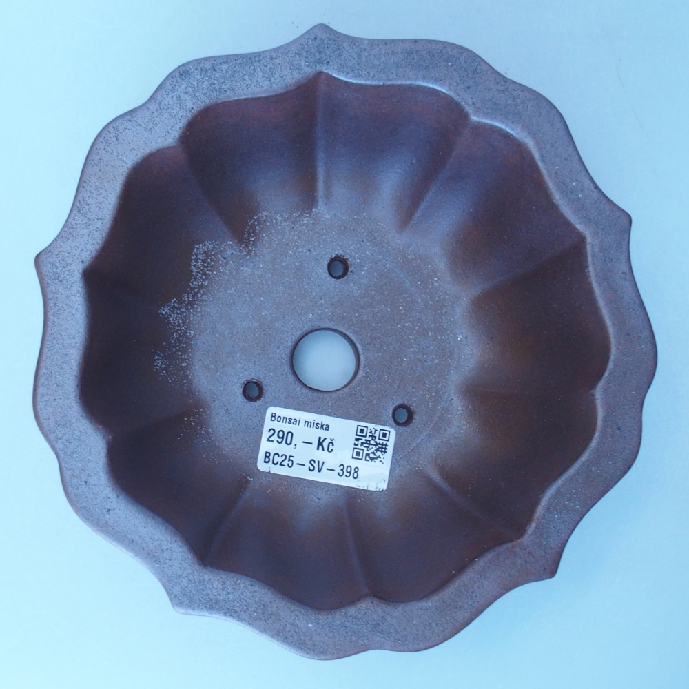 Kom 14,5 x 14,5 x 8,5 cm bruin